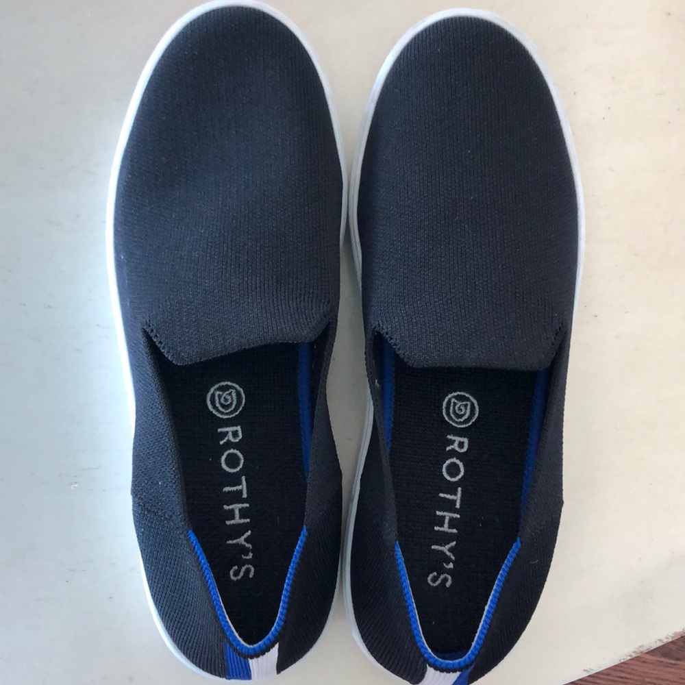 Rothy’s black slip on sneaker